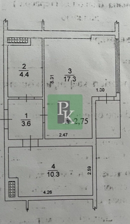 
  Продается 1-комн. квартира 36 м². Фото 20.