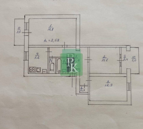 
  Продается 3-комн. квартира 65.3 м². Фото 27.