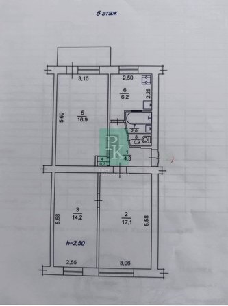 
  Продается 3-комн. квартира 62 м². Фото 10.