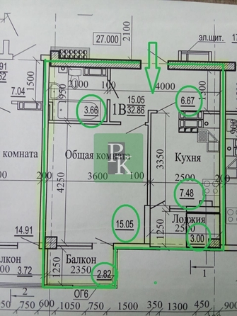 
  Продается 1-комн. квартира 32.1 м². Фото 25.