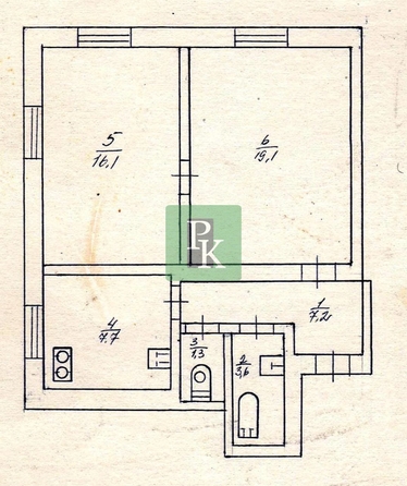 
  Продается 2-комн. квартира 55 м². Фото 23.