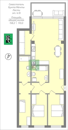 
  Продается апартамент 158.5 м². Фото 16.