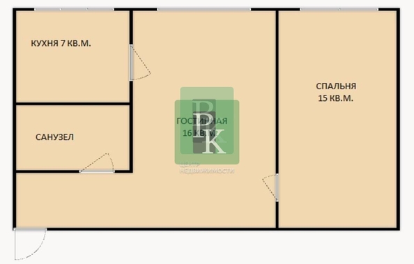 
  Продается 2-комн. квартира 43 м². Фото 19.