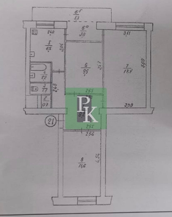 
  Продается 3-комн. квартира 57.2 м². Фото 13.