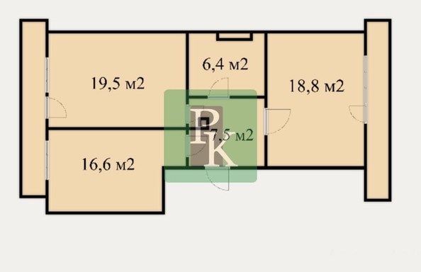 
  Продается 2-комн. квартира 73.8 м². Фото 11.