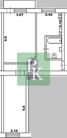 
  Продается 2-комн. квартира 42.8 м². Фото 14.