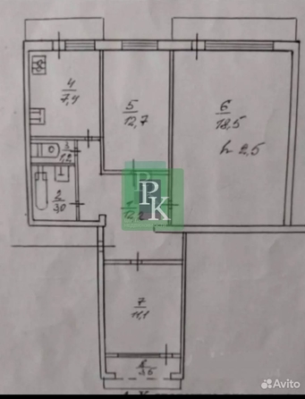 
  Продается 3-комн. квартира 65 м². Фото 20.