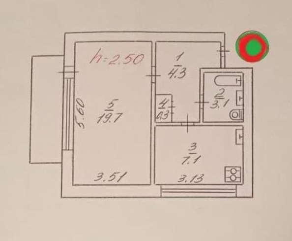 
  Продается 1-комн. квартира 35.5 м². Фото 10.