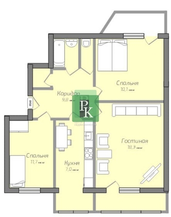 
  Продается 3-комн. квартира 66.8 м². Фото 20.