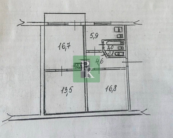 
  Продается 3-комн. квартира 61.7 м². Фото 21.