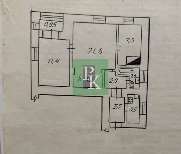 
  Продается 3-комн. квартира 53 м². Фото 8.