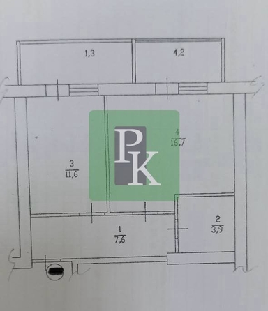 
  Продается 1-комн. квартира 45.3 м². Фото 1.