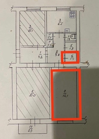 
  Продается комната 15.1 м². Фото 6.