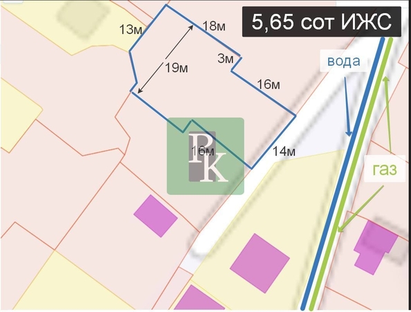 
  Продается земельный участок 5.65 соток. Фото 7.
