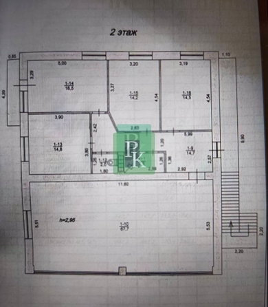 
  Сдается офис 130.49 м². Фото 11.