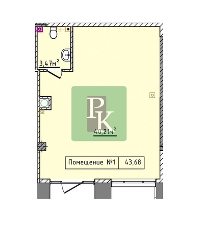 
  Продается универсальное помещение 43.68 м². Фото 7.