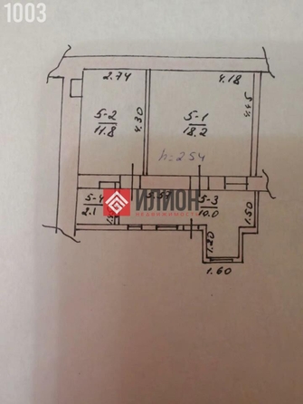 
  Продается 2-комн. квартира 42.1 м². Фото 2.