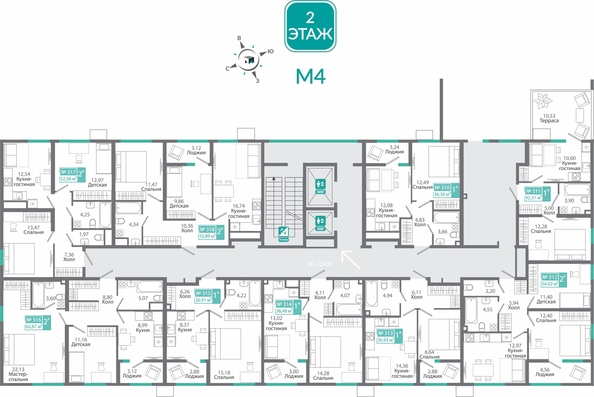 
  Продается 1-комн. квартира 42.31 м², в ЖК Мир . Фото 1.
