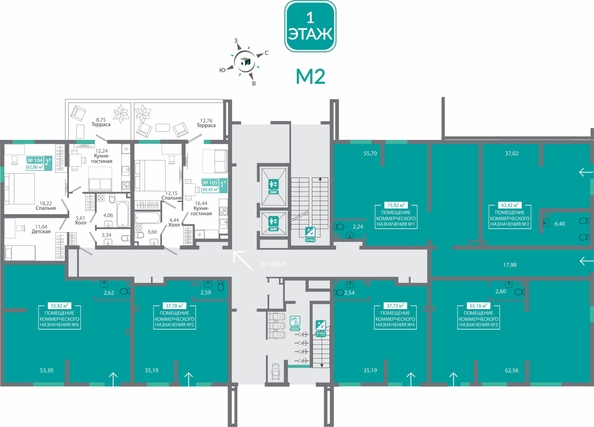 
  Продается 1-комн. квартира 49.45 м², в ЖК Мир . Фото 1.