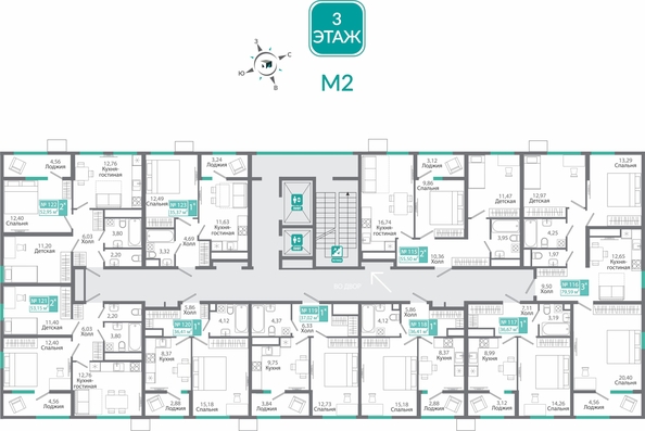 
  Продается 1-комн. квартира 36.41 м², в ЖК Мир . Фото 1.