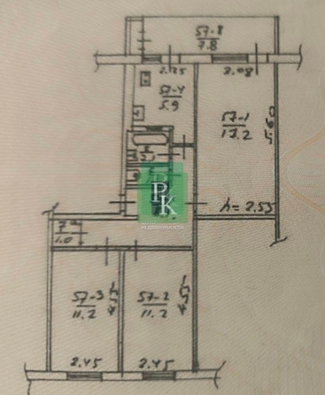 
  Продается 3-комн. квартира 54 м². Фото 23.