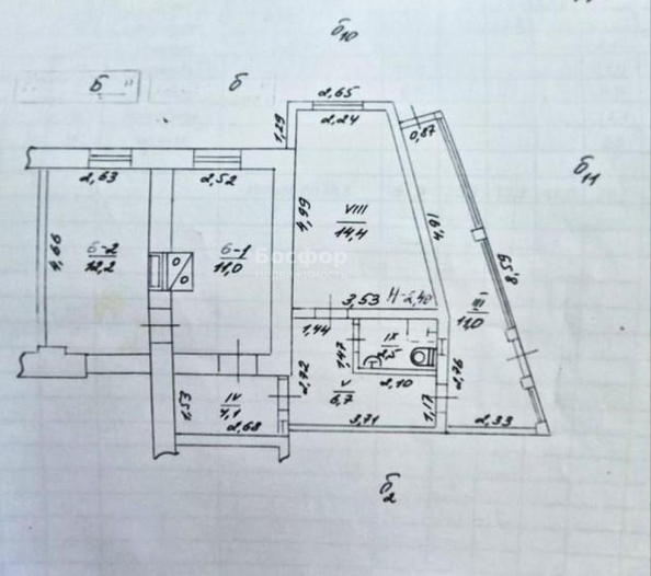 
  Продается 3-комн. квартира 51 м². Фото 12.