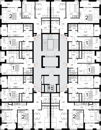 
  Продается 1-комн. квартира 37.5 м², в ЖК Листория, этап 3. Фото 1.