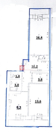 
  Продается 2-комн. квартира 57.9 м². Фото 2.