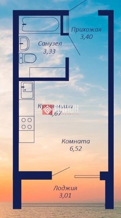 
  Продается апартамент 22.9 м². Фото 4.