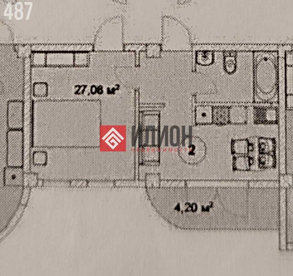 
  Продается апартамент 27 м². Фото 23.