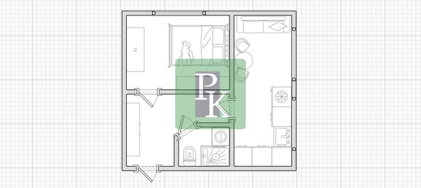 
  Продается 1-комн. квартира 32.3 м². Фото 21.