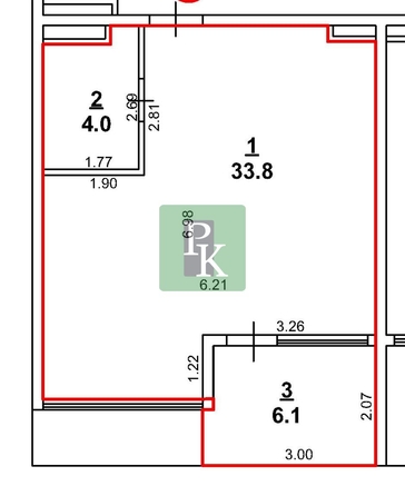 
  Продается апартамент 43.9 м². Фото 8.