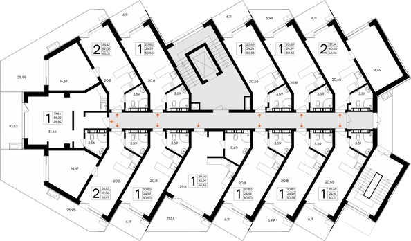 
  Продается апартамент 65.01 м², в АК Песок и море. Фото 1.
