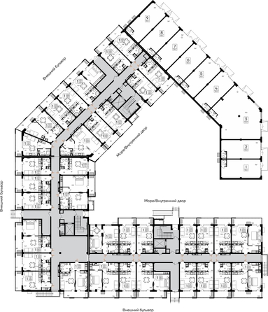 
  Продается апартамент 54.1 м², в АК Альморе. Фото 2.
