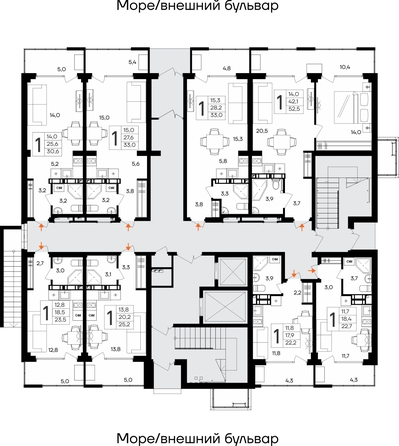 
  Продается апартамент 30.6 м², в АК Альморе. Фото 1.