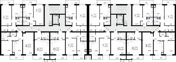 
  Продается 1-комн. квартира 43.24 м², в ЖК Республика. Фото 1.