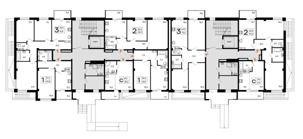 
  Продается 3-комн. квартира 73.3 м², в ЖК Доброгород. Фото 1.