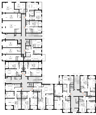 
  Продается 1-комн. квартира 56 м², в ЖК Листория, этап 3. Фото 1.