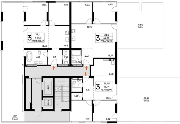 
  Продается 3-комн. квартира 125.46 м², в  Курортный комплекс Лучистое. Фото 1.