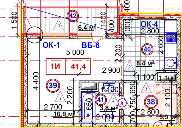 
  Продается апартамент 41.1 м². Фото 13.