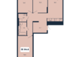 Норд-Премьер, корпус 16: Планировка 3-комн 84,6 м²