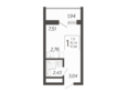 Кислород, корпус 8: Планировка  17,68 м²