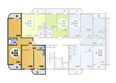 Восточный, литера 16: Планировка 3-комн 86,21 м²