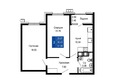 Море, литер  7: Планировка 2-комн 57,88 м²