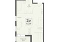 Ботаника, сек 5-6: Планировка 2-комн 60,59, 60,6 м²