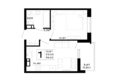 Горные высоты, литер 5.1: Планировка 1-комн 35,02 м²