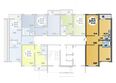 Город у моря, литера 19: Планировка 3-комн 87,35 м²