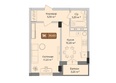 Опера: Планировка 1-комн 36, 36,6 м²