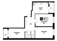 Кварталы 17/77, литер 18.4: Планировка 3-комн 89,1 м²