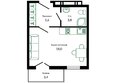 Флора, 1 этап литера 7: Планировка 1-комн 28,2 м²